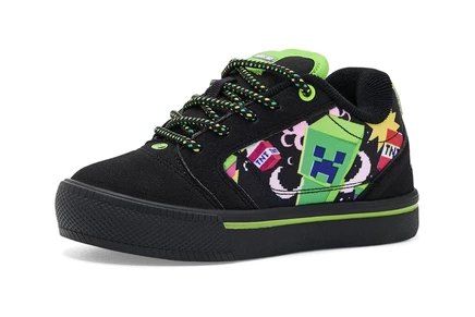 Детские кеды Heelys Minecraft Pro25, черно-зеленые