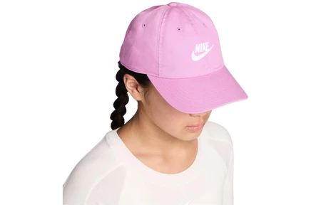 Детская бейсболка Nike Kids Club Futura, светло-розовая/белая