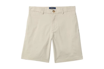 Шорты Polo Ralph Lauren Kids Chino-Flat Front Shorts (Toddler/Little Kids)