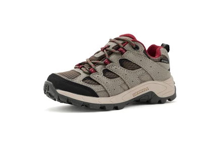 Merrell Kids Moab 3 Low Waterproof (Little Kid/Big Kid) boulder/red 1