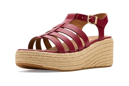 Женские эспадрильи FitFlop Platfforms, burnt berry