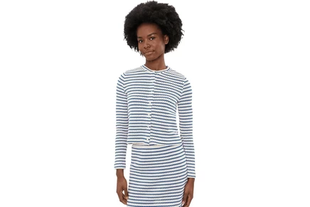 Топ Madewell Birdie Top Tuck Stitch Stripe