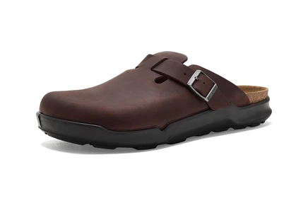 Мужские сабо Birkenstock Boston, тёмно-коричневые