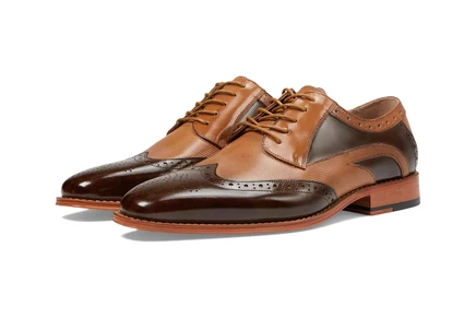 Мужские оксфорды Stacy Adams Ivingale Wing Tip, коричневые