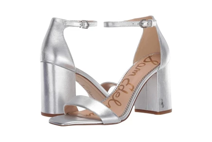 Sam Edelman Daniella soft silver soft metallic sheep leather