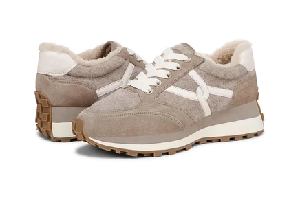 Женские кроссовки Veronica Beard Valentina-3 cobblestone grey suede