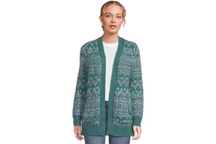 Свитер L.L.Bean Cotton Ragg Sweaters Open Cardigan Fair Isle