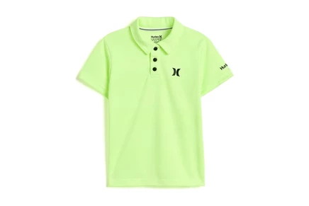 Детское поло Hurley Kids Dri-FIT, лимонное меланжевое