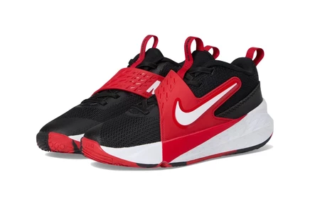 Детские кроссовки Nike Team Hustle D 12, черно-бело-красные