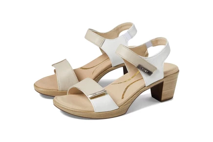 Naot Intact soft ivory leather/soft white leather/radiant gold leather