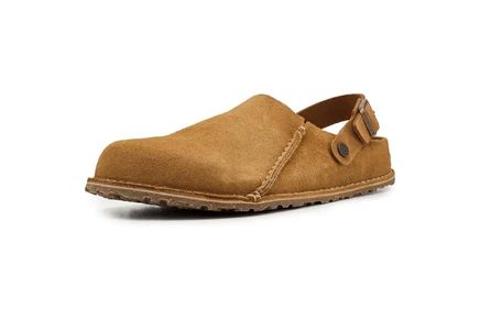 Мужские замшевые клоги Birkenstock Lutry 365, мокко