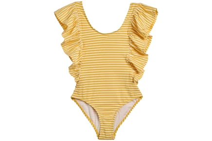 Купальник Snapper Rock Kids Sunshine Stripe Wide Frill Swimsuit (Toddler/Little Kid/Big Kid)