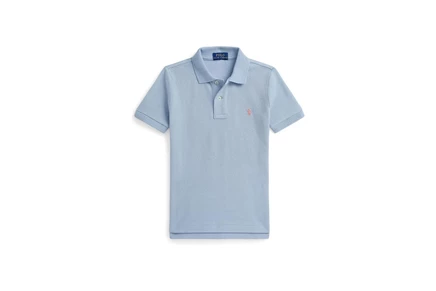 Детская футболка-поло Polo Ralph Lauren Kids The Iconic Mesh, estate blue