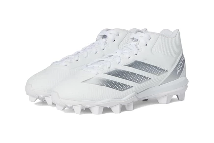 Детские бутсы Adidas Adizero Impact.2, бело-серебристые