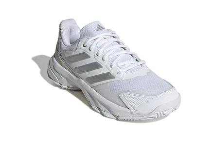 Женские кроссовки adidas Courtjam Control 3 white/silver metallic/grey