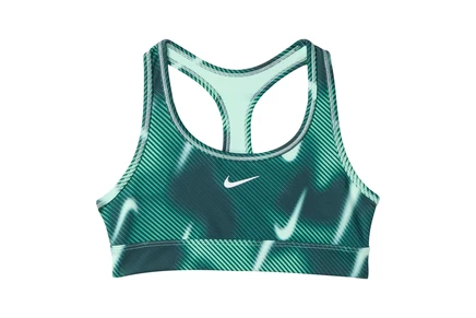 Nike Kids Pro Swoosh Sports Bra (Little Kid/Big Kid) mint foam/white