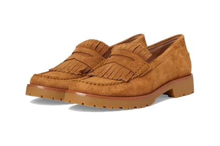 Женские лоферы Cole Haan Treena Lug Kiltie, медово-золотые