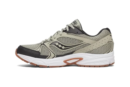 Унисекс кеды saucony ride millennium, оливково-черные
