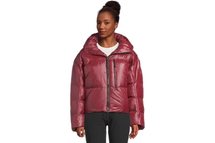 Женская куртка Adidas by Stella McCartney IW3843, бордовая