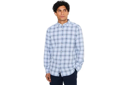 Мужская рубашка Vineyard Vines Sandstone Plaid Island Cotton Shirt