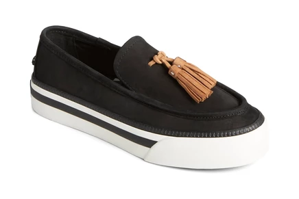 Женские лоферы Sperry Sea Sailor Platform, кожаные, черные