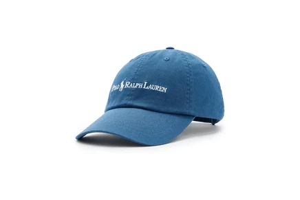Унисекс бейсболка Polo Ralph Lauren, хлопок, голубая