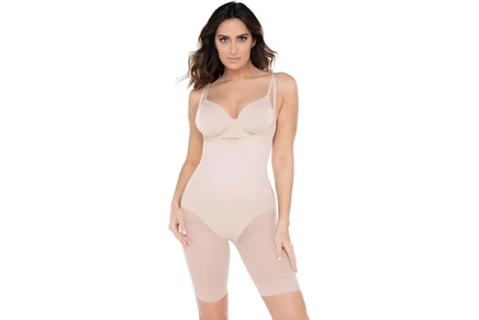 Женское корректирующее боди MiracleSuit, телесное