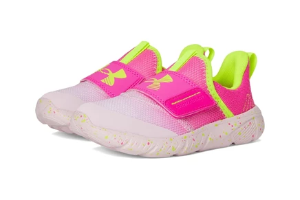 Кроссовки для малышей Under Armour Kids Flash, розово-жёлтые