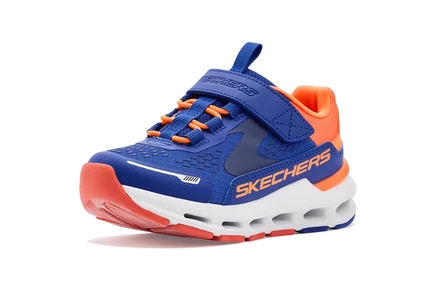 Детские кроссовки Skechers Glide-Step Plus, сине-оранжевые