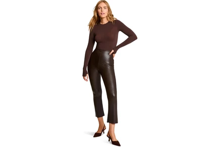 Брюки Commando Faux Leather Cropped Flare