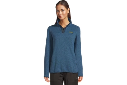 L.L.Bean Sweater Fleece Pullover deep glacier blue