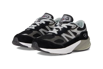 Кроссовки для детей New Balance 990V6, черно-серебристые