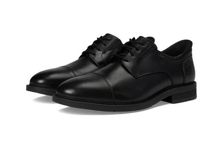 Nunn Bush Kore Icon Cap Toe Oxford Easy-on Easy-off Dress Casual Shoe black