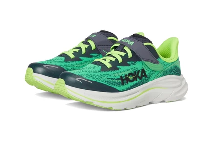 Кроссовки для детей Hoka Kids Clifton 10, зелено-серые