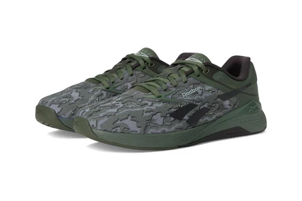 Унисекс кроссовки Reebok Nano X5, зелено-серые