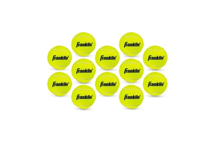 Franklin Sports Practice Tennis Balls 12-Pack yellow