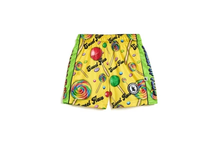 FLOW SOCIETY Lollipop Flow Attack Mid-length Shorts (Little Kid/Big Kid) yellow