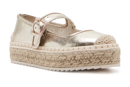 Steve Madden Kids Elise (Little Kid/Big Kid) gold