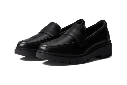 Женские лоферы Clarks Calla Ease кожаные, черные