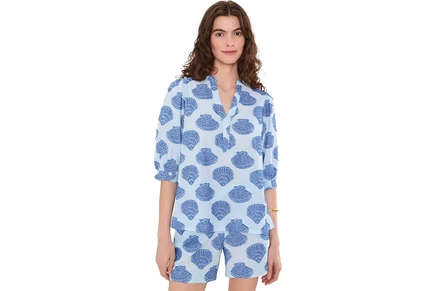 Топ Lilly Pulitzer Mialeigh Elbow Sleeve Top