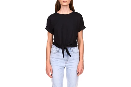 Sanctuary All Day Tie Tee black