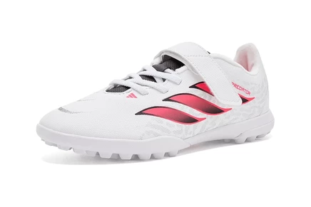 Детские бутсы Adidas Predator Club на липучке, белые