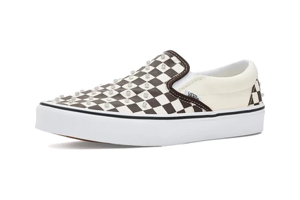 Кеды Vans Fu Classic Slip-On, коричневые со стразами