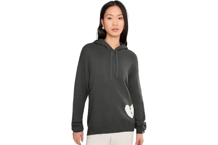 Женский свитшот Barefoot Dreams CozyChic  Cotton Heart Breaker Hoodie