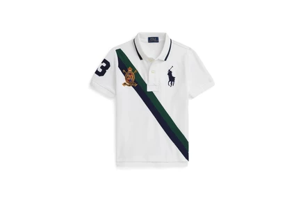 Детское поло Polo Ralph Lauren Big Pony 20th, белое