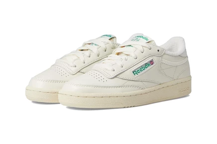 Женские кроссовки Reebok Club C 85, молочно-зеленые