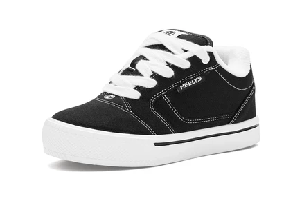 Унисекс кеды Heelys Pro 25 с колесами, черно-белые