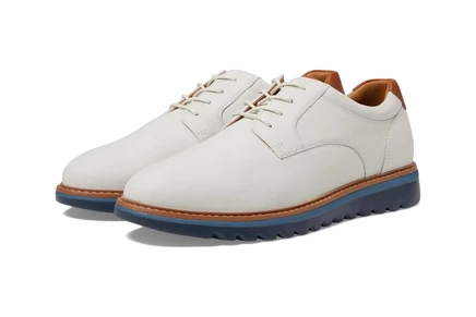 Johnston & Murphy Braydon Plain Toe off white nubuck