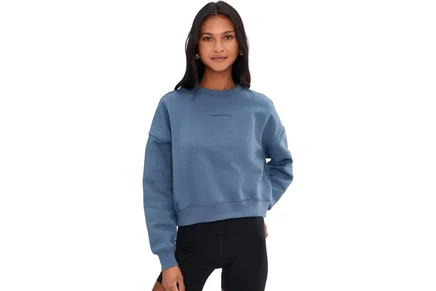 Brooks Movement Cropped Sweatshirt steel blue