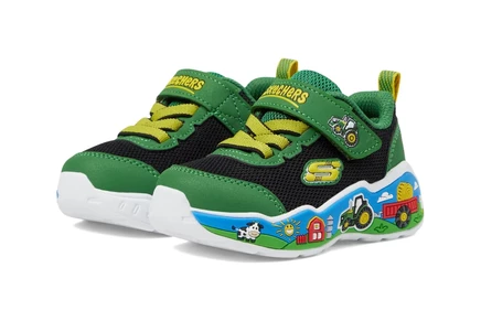 Мужские кроссовки SKECHERS KIDS Play Scene (Toddler) green/black